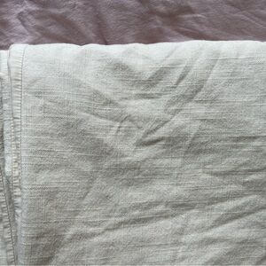 Casaluna Cream Duvet Cover + 2 standard shams Linen Blend + Cotton Queen